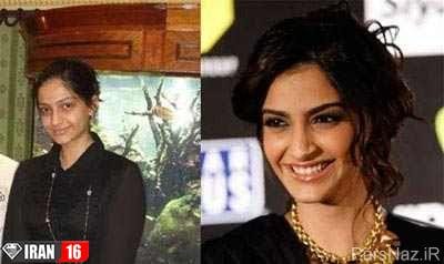 تغییر چهره دیدنی بعد از آرایش بازیگران هندی + عکس تغییر چهره دیدنی بعد از آرایش بازیگران هندی + عکس