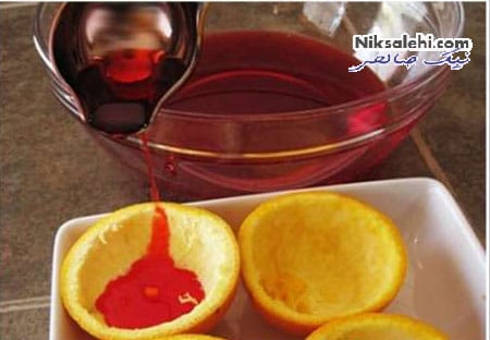 آموزش ژله به شکل قاچ های رنگی پرتغال